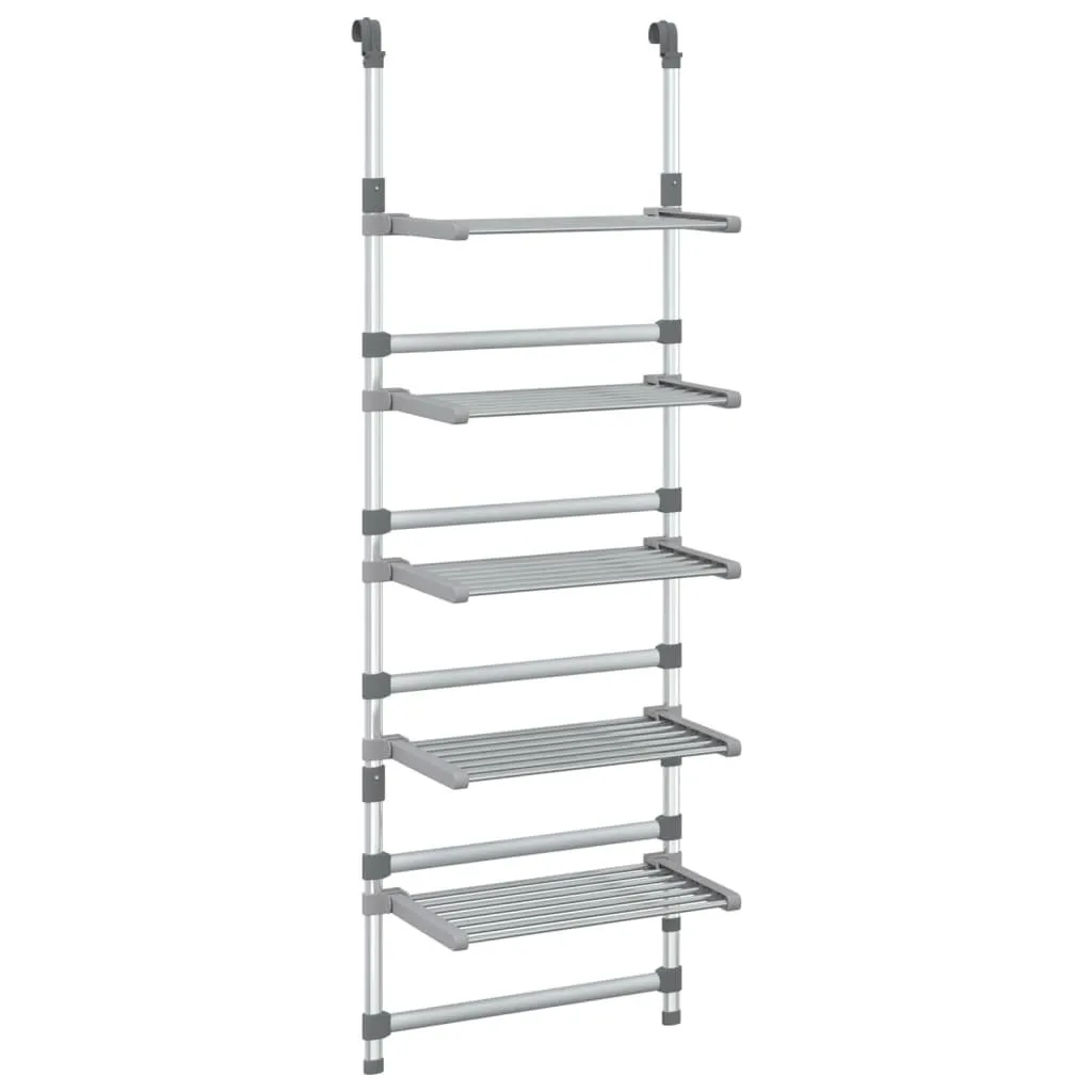 vidaXL Hengende tørkestativ med 5 etasjer aluminium