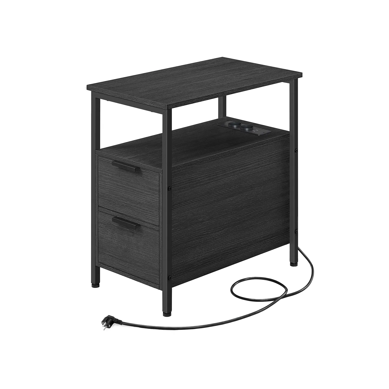 Sidebord, 60x35x61 cm, Antrasittgrå