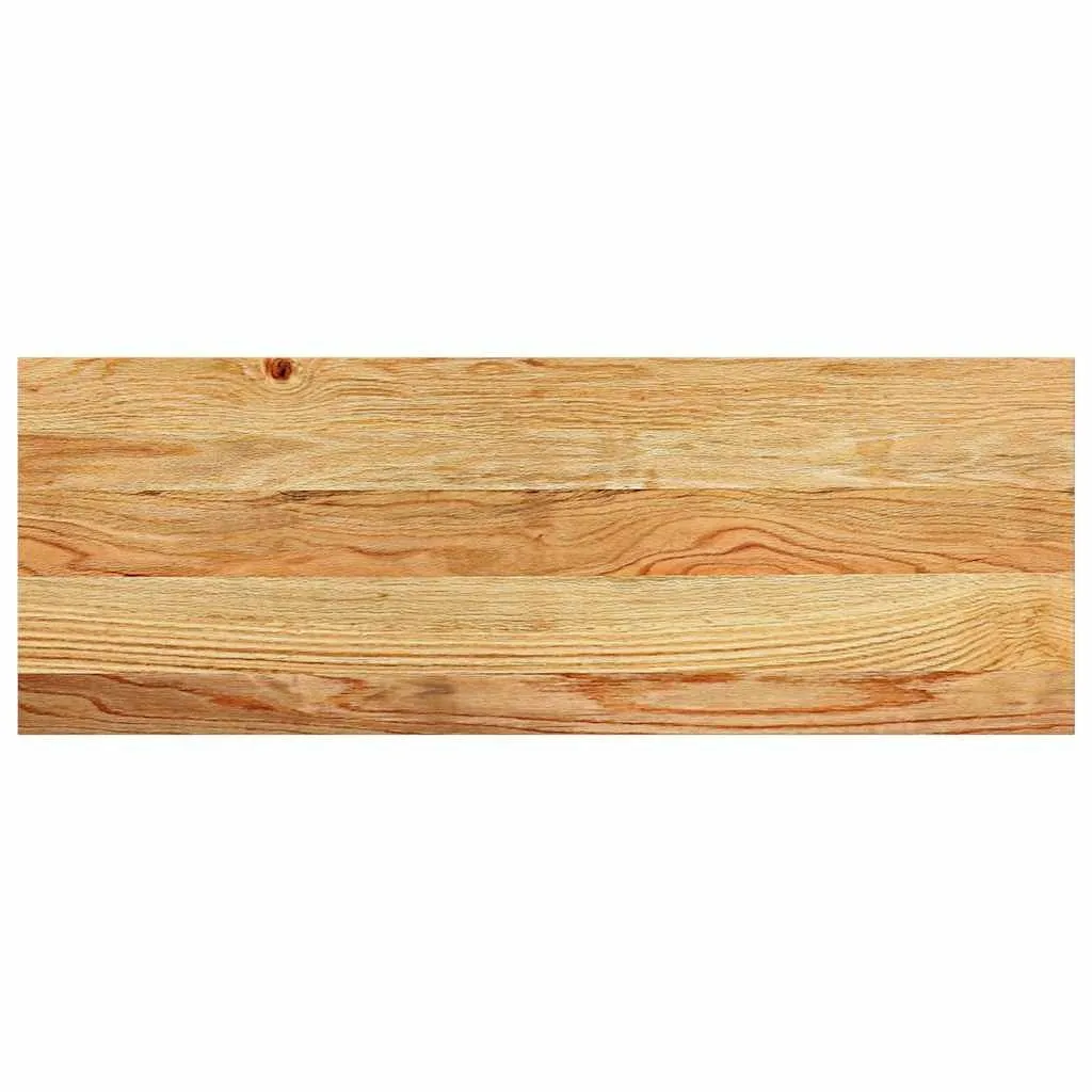 vidaXL Trappetrinn 12 stk lysebrun 70x25x2 cm heltre eik