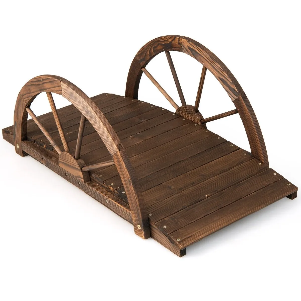 Hagebro dambro i tre med dobbelt halvhjulsrekkverk 101 x 48,5 x 38 cm