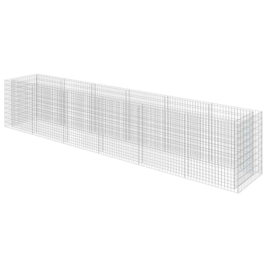 vidaXL Gabion høybed galvanisert stål 540x90x100 cm