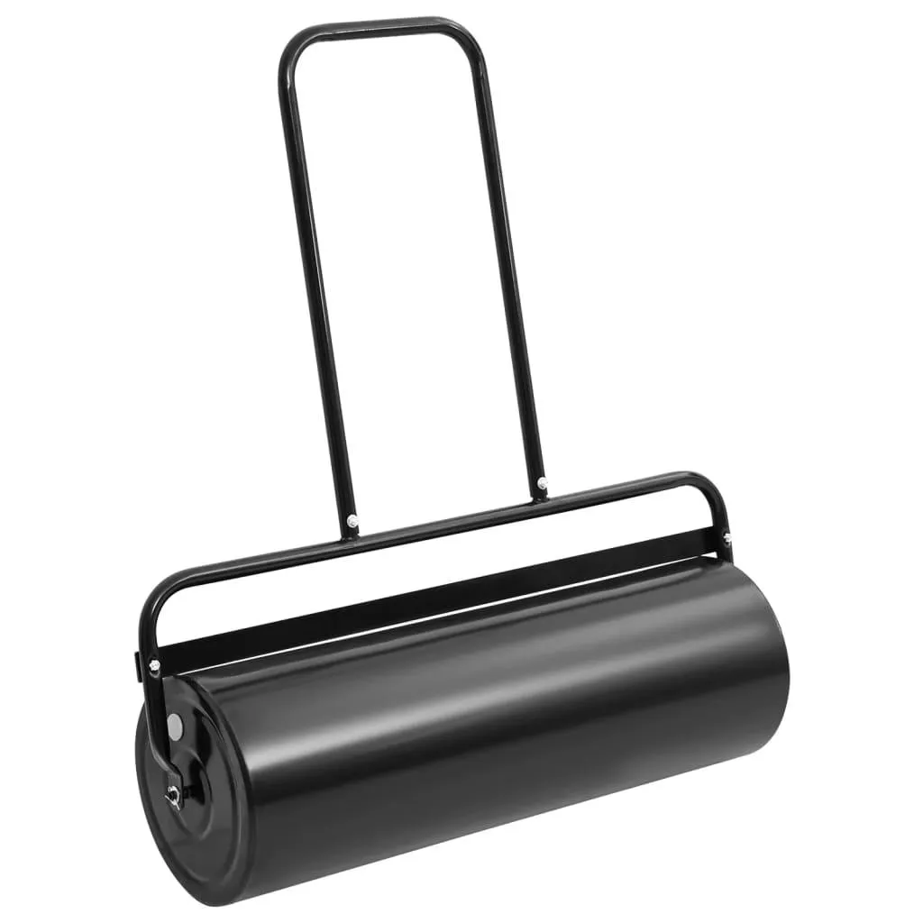 vidaXL Hagevalse med håndtak svart 63 cm jern og stål