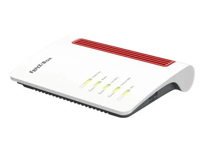 FRITZ!Box 7530 AX - Trådløs ruter - DSL-modem 4-portssvitsj - 1GbE - Wi-Fi 6 - Dobbeltbånd - VoIP-telefonadapter (DECT)