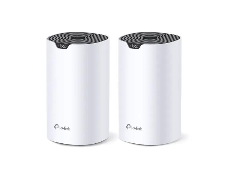 TP-Link DECO S7 (2-Pack), Hvit, Innvendig lys, Mesh ruter, 520 m², Dobbelbånd (2.4 GHz / 5 GHz), Wi-Fi 5 (802.11ac)