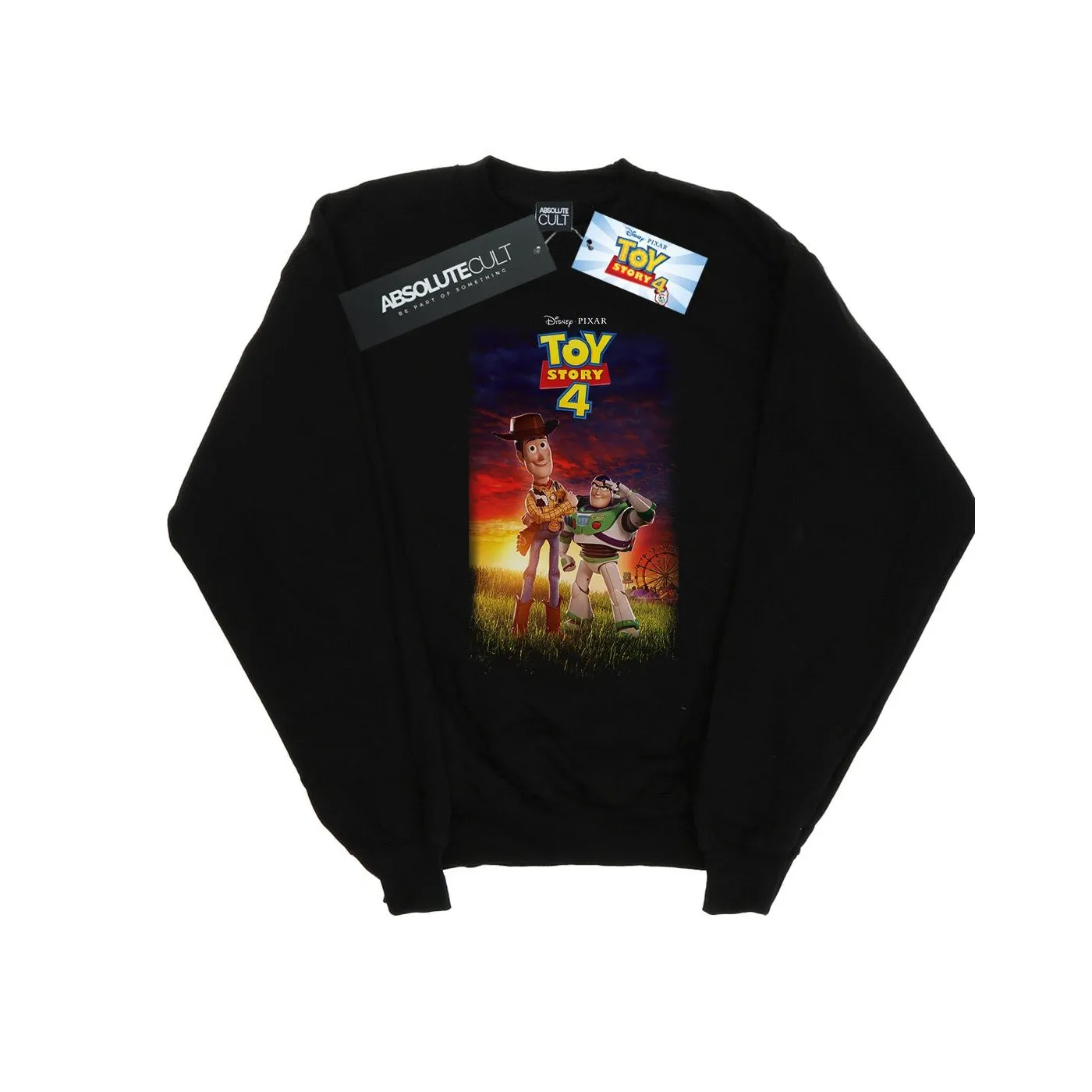 Disney Girls Toy Story 4 Buzz And Woody Poster Sweatshirt