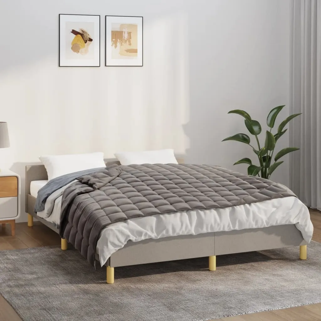 vidaXL Vektdyne grå 120x180 cm 9 kg stoff