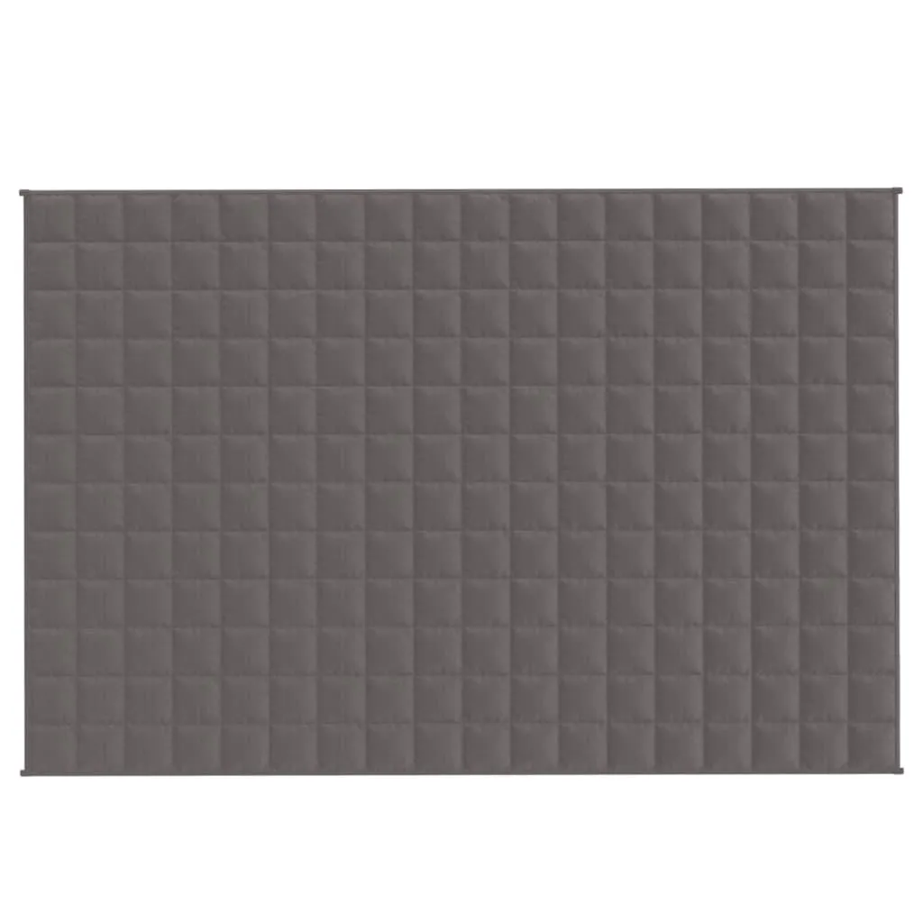 vidaXL Vektdyne grå 120x180 cm 5 kg stoff