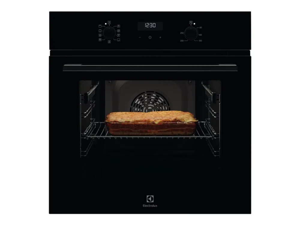 Electrolux SurroundCook 600 EOF5C50BZ - Ovn - innebygd - fordypning - bredde: 56 cm - dybde: 55 cm - høyde: 57.8 cm - med selvrens - Klasse A - svart