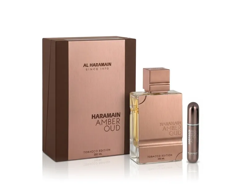 Al Haramain Amber Oud Tobacco Edition with Atomizer for Unisex Adult 6.7 Oz