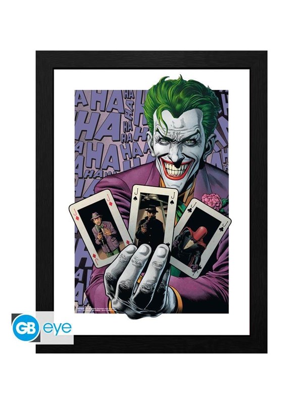 ABYstyle - DC COMICS Framed print The Joker Haha Cards - Bilde
