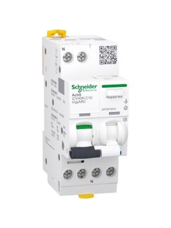 Schneider Electric Spark detector/arc monitor MCB+RCD+AFD 1PN C10A 30mA iC40N VigiARC