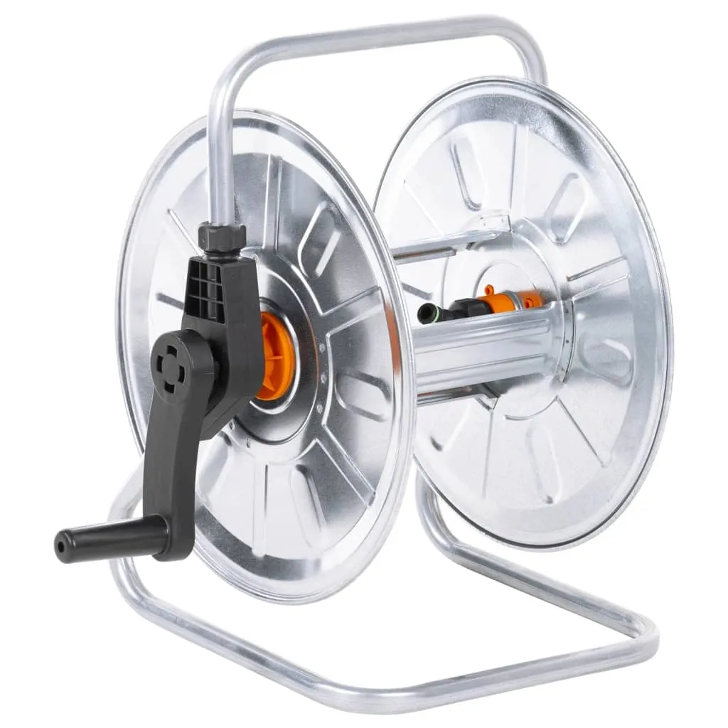 vidaXL Slangetrommel vegghengt for 50 m 1/2" slange stål