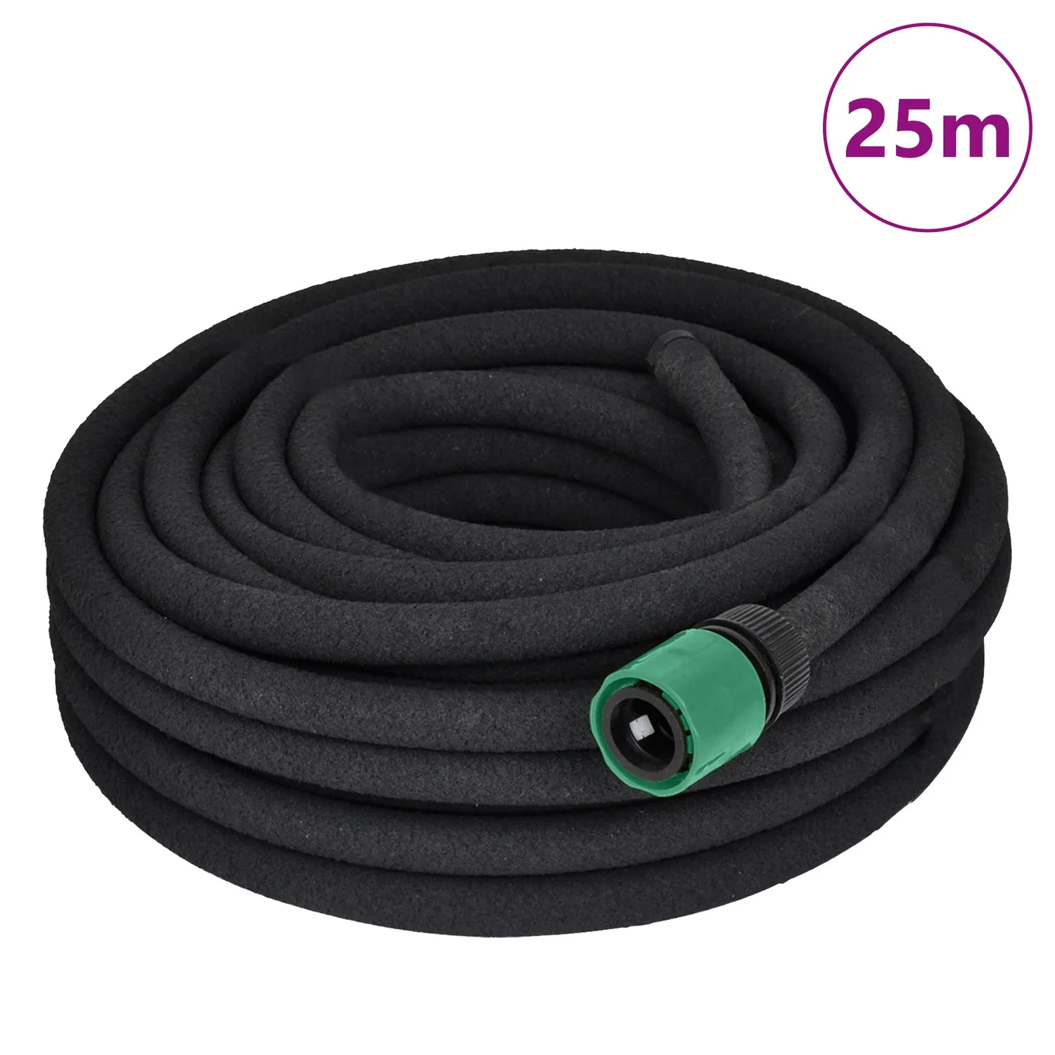 vidaXL Svetteslange for hagevanning og irrigasjon 1/2" kontakt 25 m