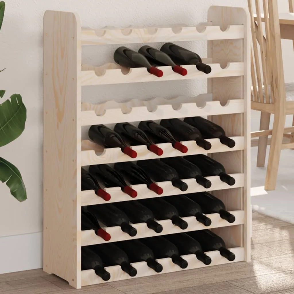 vidaXL Vinstativ 67,5x25x87 cm heltre furu