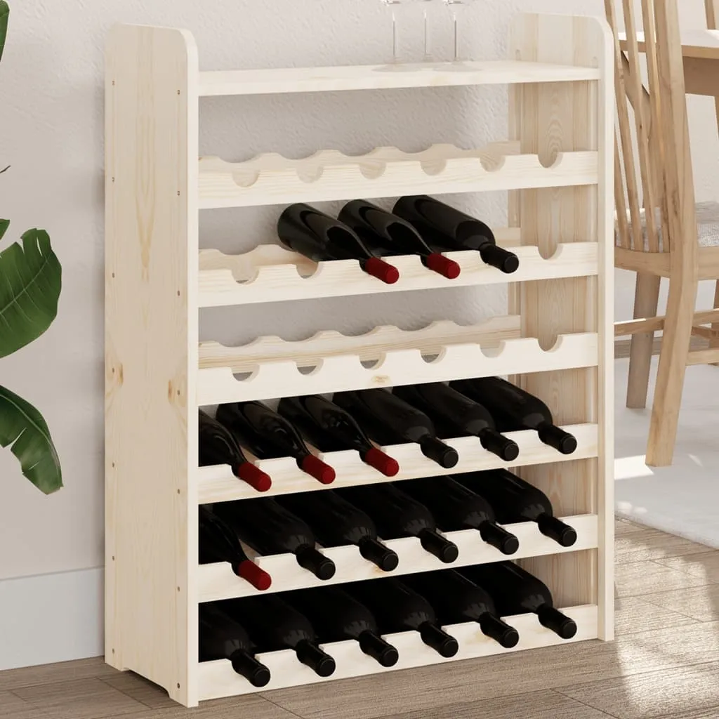 vidaXL Vinstativ med toppbrett 67,5x25x87 cm heltre furu