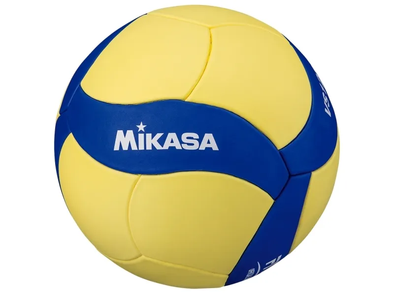 MIKASA VS123W-SL, 220 g, Blå, Gult, Skum, 65 - 67 cm, 18-panel ball, Innendørs