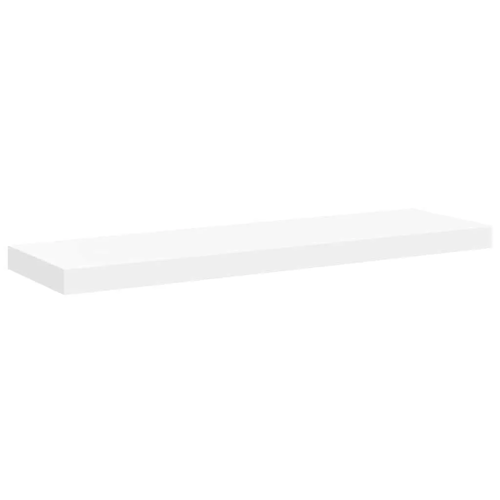 vidaXL Flytende vegghylle hvit 80x23,5x3,8 cm MDF