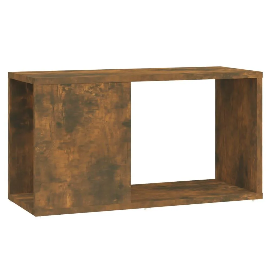 vidaXL TV-benk røkt eik 60x24x32 cm konstruert tre