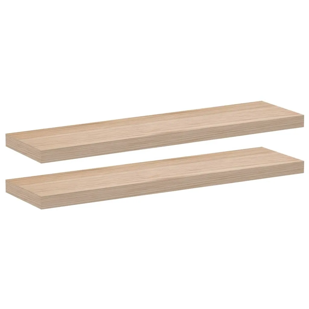 vidaXL Flytende hyller 2 stk 90x23,5x4 cm konstruert tre