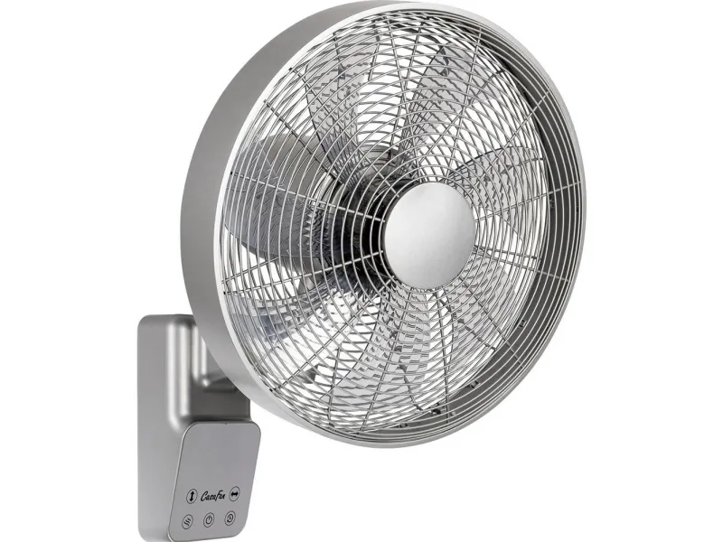 CasaFan AIROS ECO DESIGN WALL TS veggvifte 45 W (Ø x H) 404 cm x 540 mm titansølv med fjernkontroll, timer