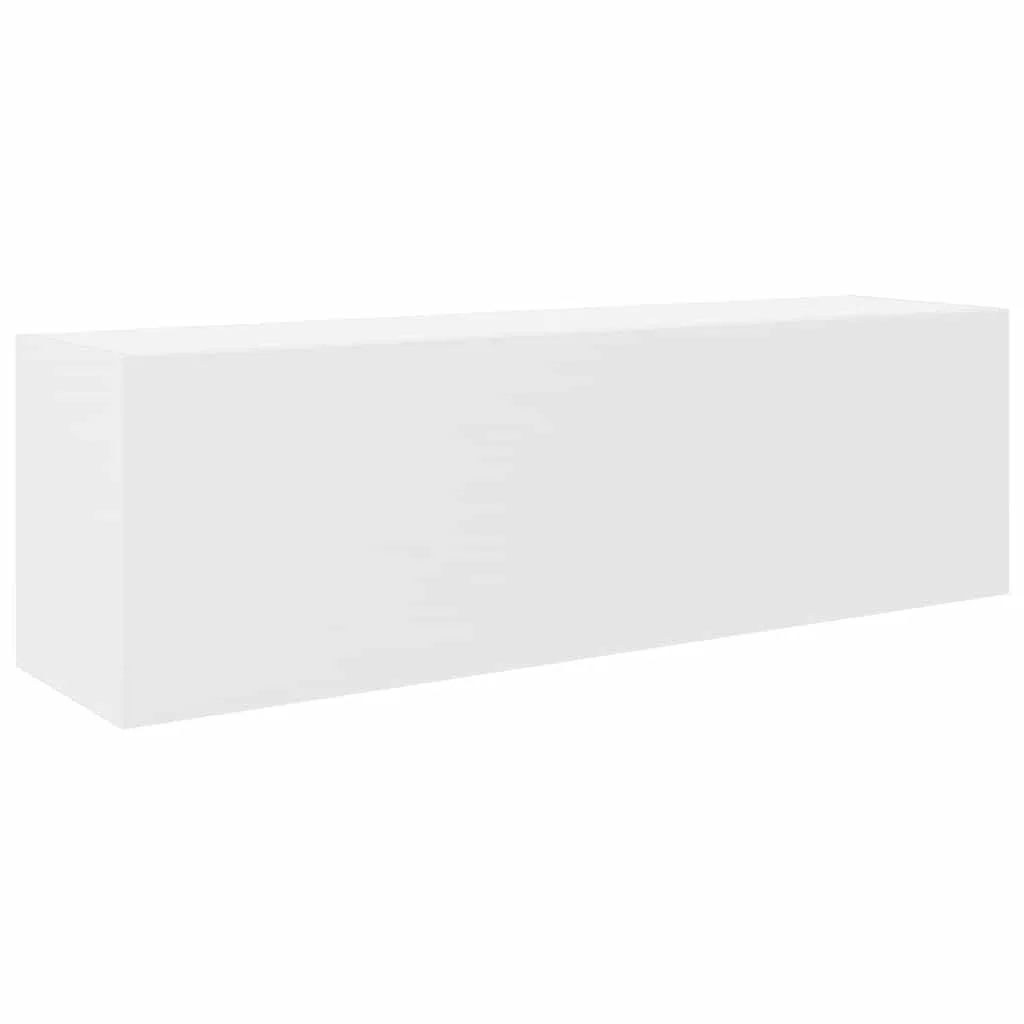 vidaXL Veggskap til baderom hvit 100x25x30 cm konstruert tre