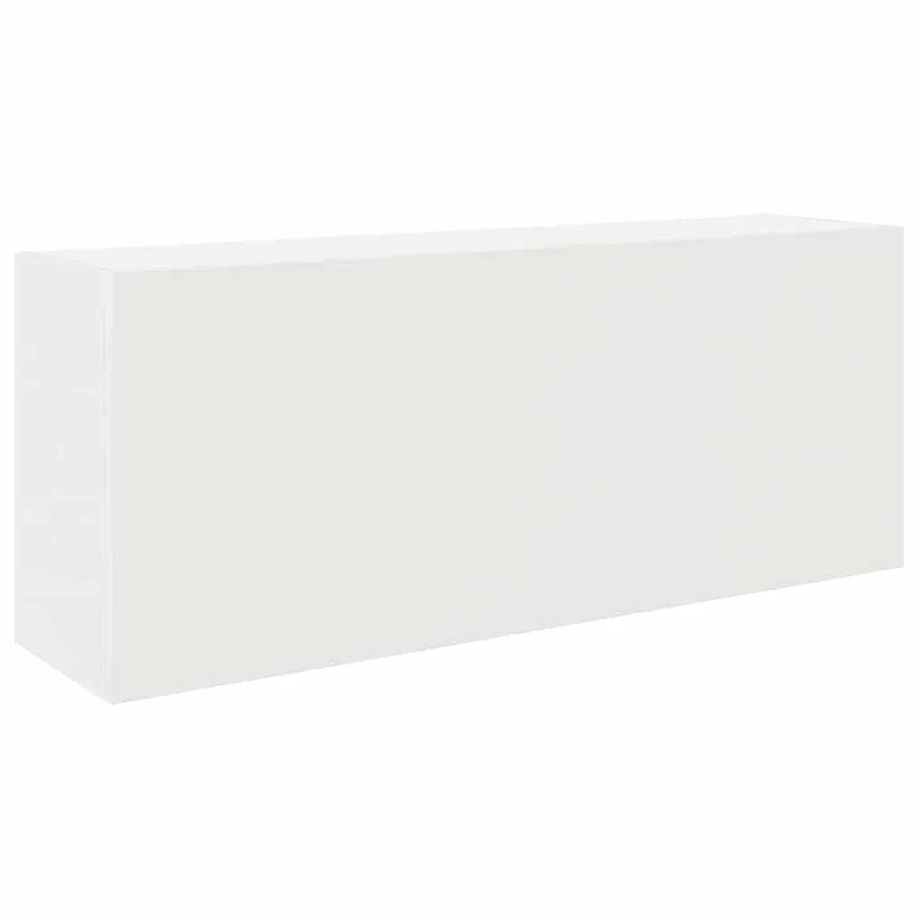 vidaXL Veggskap til baderom hvit 100x25x40 cm konstruert tre
