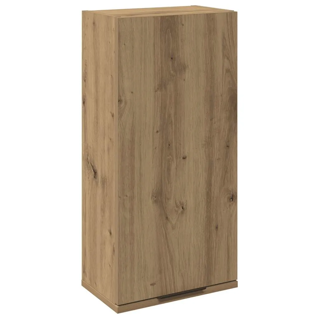 vidaXL Vegghengt baderomsskap artisan eik 32x20x67 cm