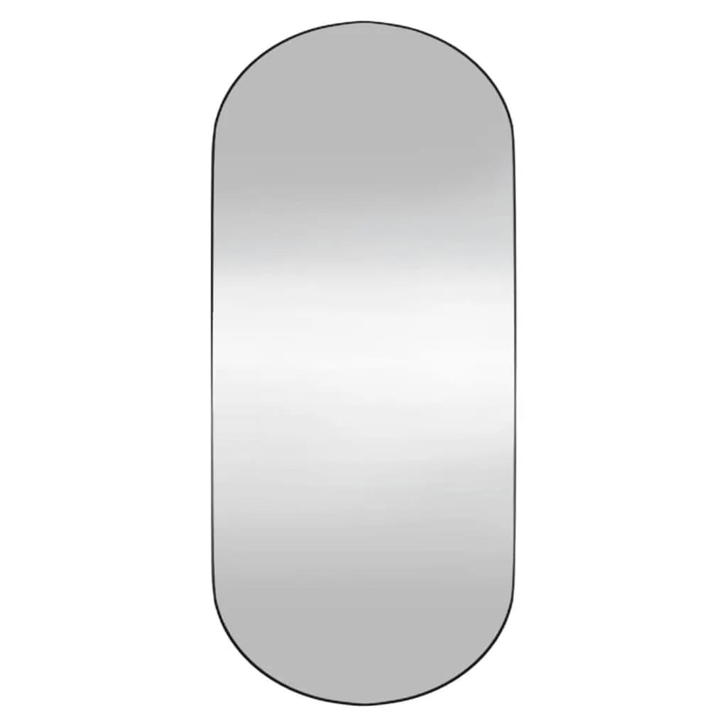 vidaXL Veggspeil 30x70 cm glass oval