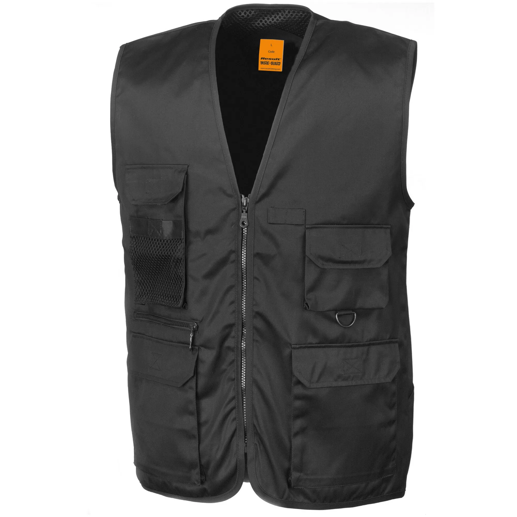 WORK-GUARD by Result Mens Safari Waistcoat