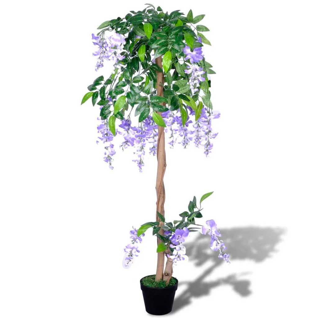 vidaXL Kunstig Wisteria med Potte 120 cm