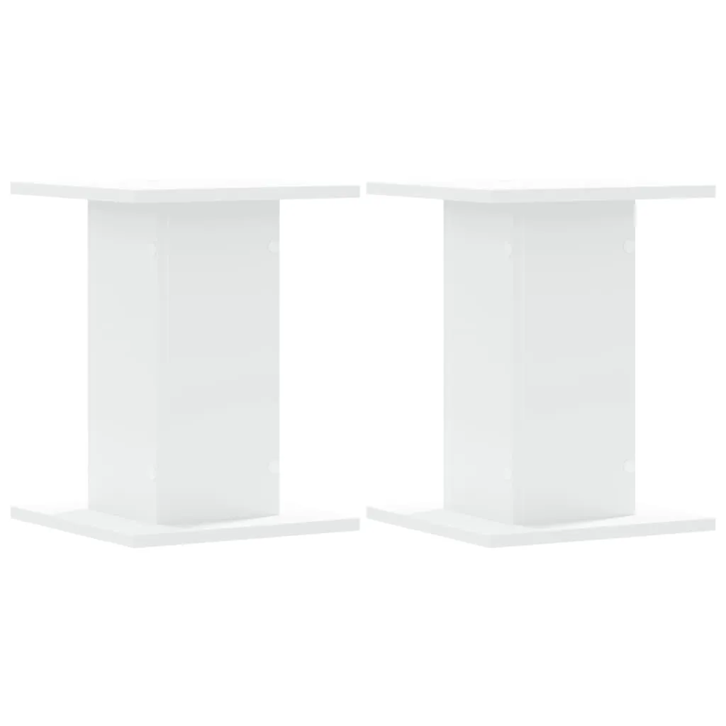 vidaXL Plantestativ 2 stk hvit 30x30x40 cm konstruert tre