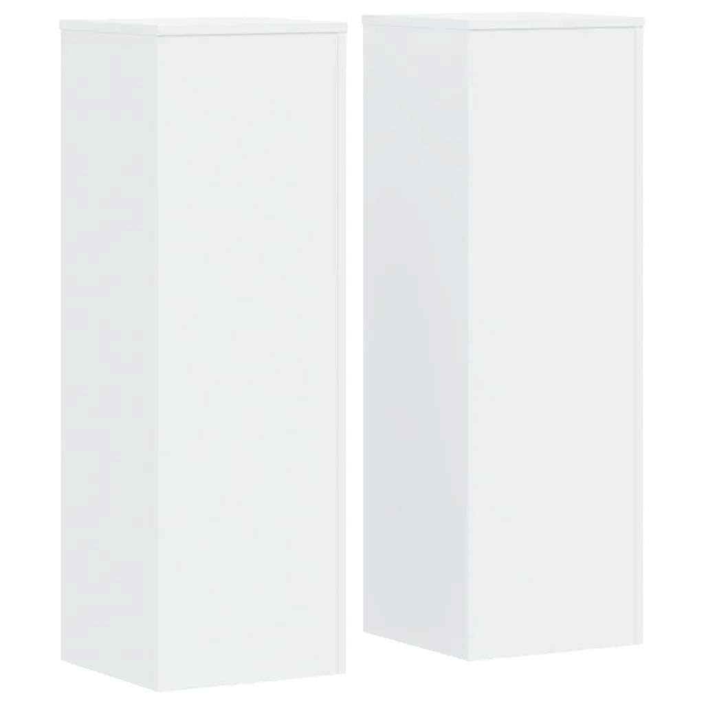 vidaXL Plantestativer 2 stk hvit 33x33x100 cm konstruert tre