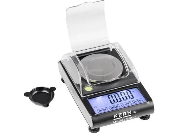 Kern TGD 50-3C lommevekt TGD 50-3C veieområde 50 g Avlesningsnøyaktighet: 1 mg Batteridrevet sort