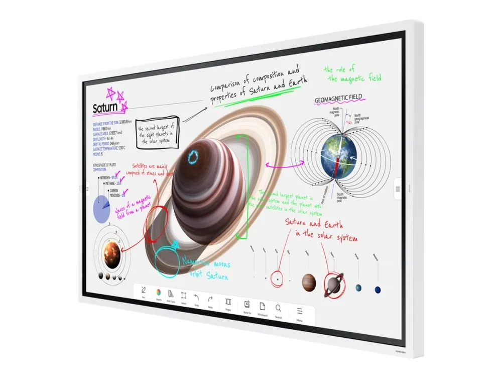 Samsung Flip Pro WM65B - 65" Diagonalklasse (64.5" synlig) - WMB Series LED-bakgrunnsbelyst LCD-skjerm - utdanning / næringsliv - med pekeskjerm (m...