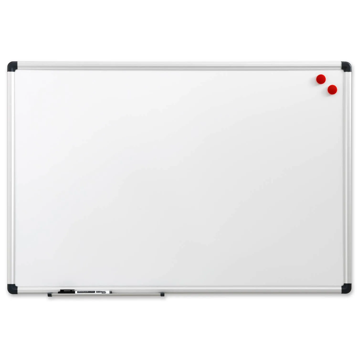 Whiteboard 45x30 cm magnetisk med aluminiumsramme inkl. 1 marker og 2 magneter