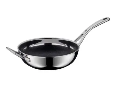 WMF Profi Resist - Wok - 28 cm - ikke-klebende - svart, rustfritt stål