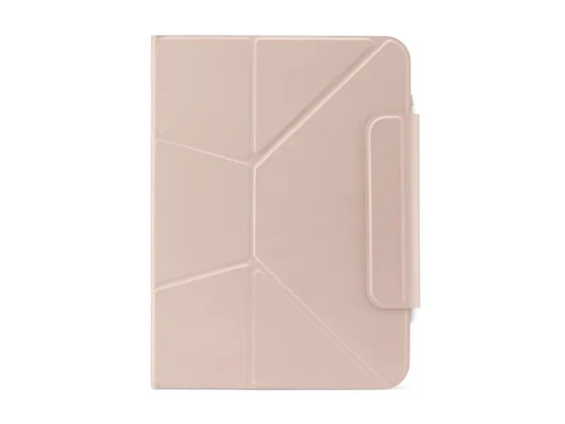 "Pipetto Origami No6-etui med stativ for iPad Air 11 (2024) / iPad Air 10.9 (2022/2020) - rosa metallic