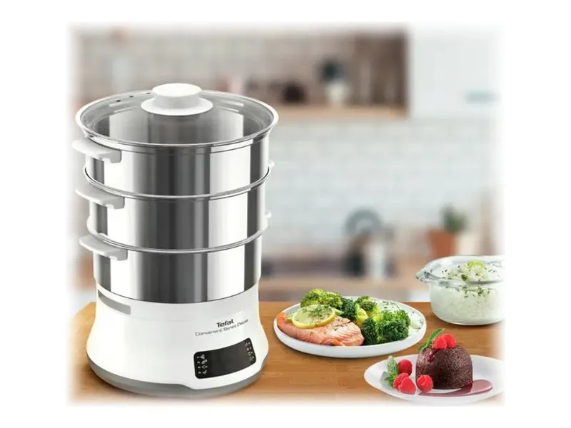 Tefal Convenient Series VC502D10 Deluxe - Dampkoker - 900 W - rustfritt stål