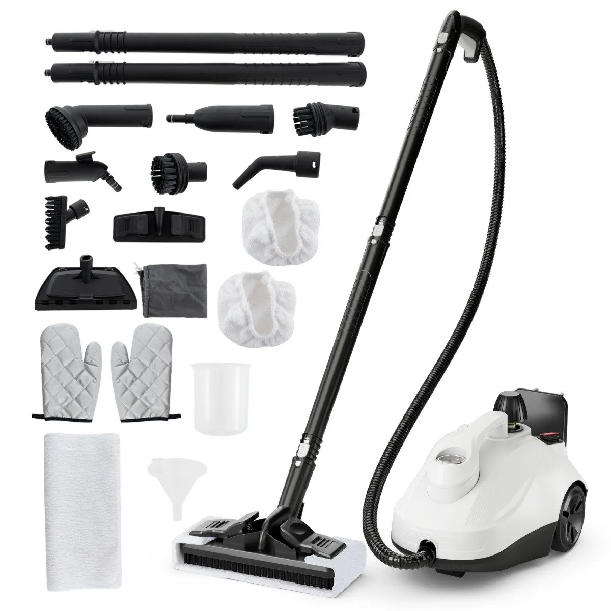 Damprenser 2000W Damptrykk: 5 bar Tank: 1,8L Temperatur: opptil 160℃ Hvit