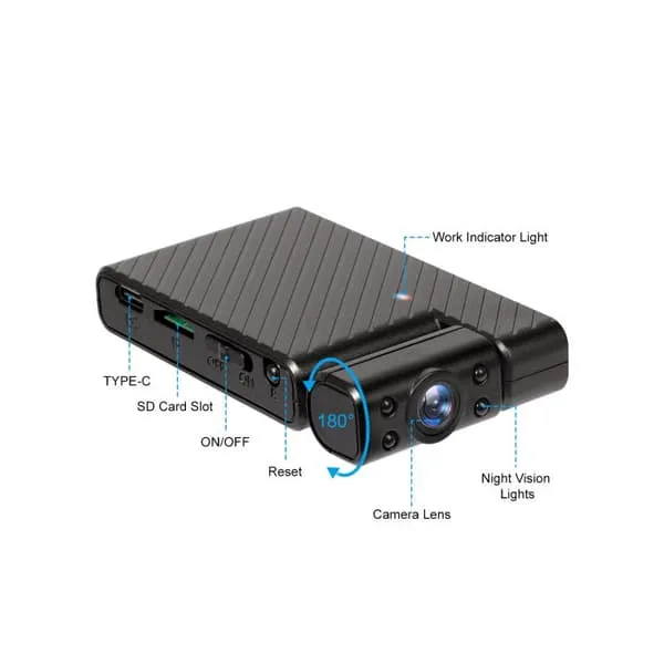 Minikamera med 1080P HD WiFi-videoopptak - Svart