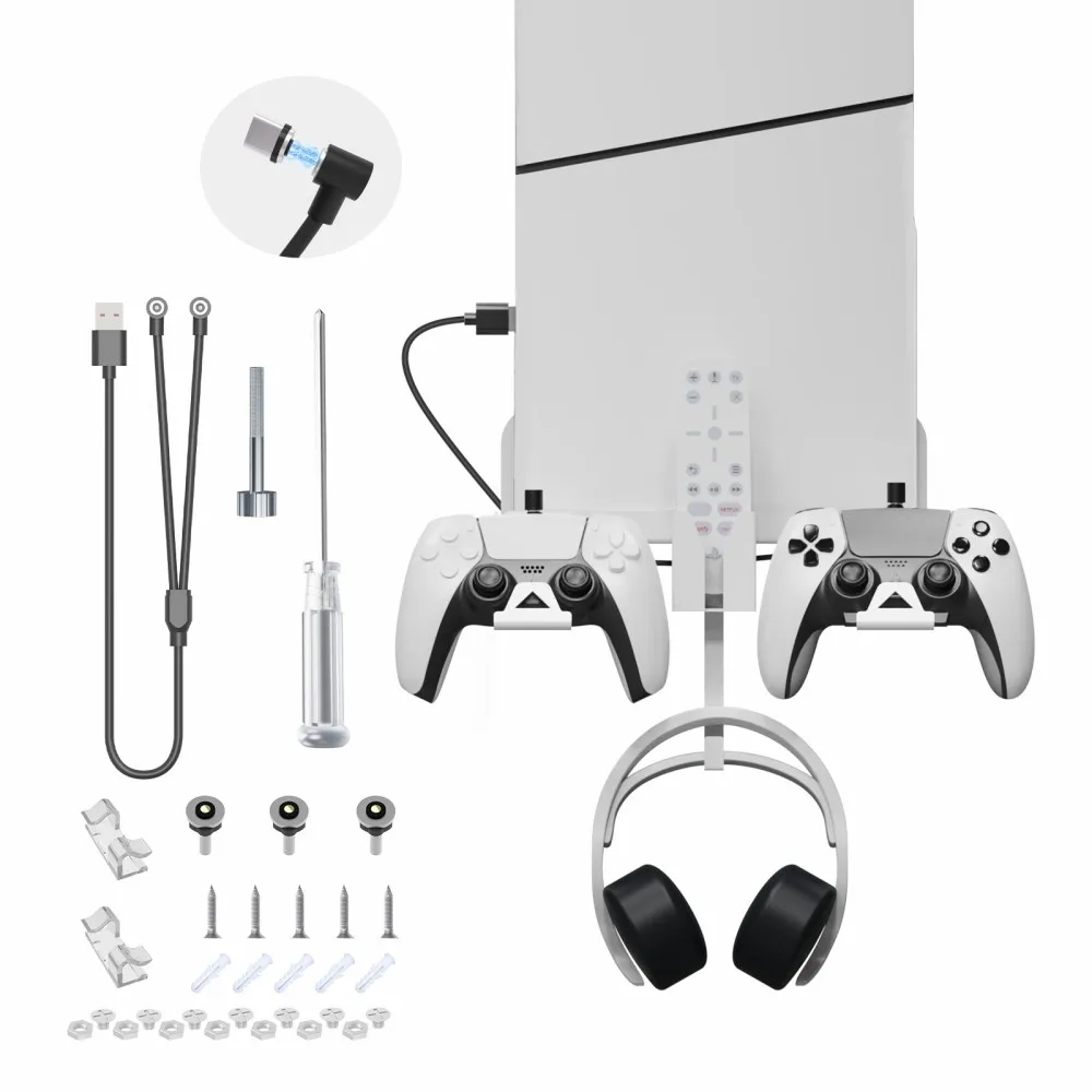 PlayStation PS5 slank veggmontert brakettkontrolllader