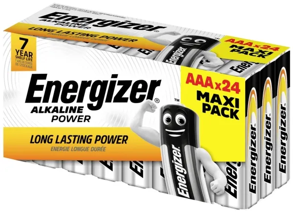 Energizer AAA batteri Strøm Alkali Mangan 1,5 V 24 stk