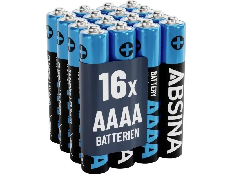 Absina Mini (AAAA) batteri R61 alkali-mangan 1,5 V 500 16 stk