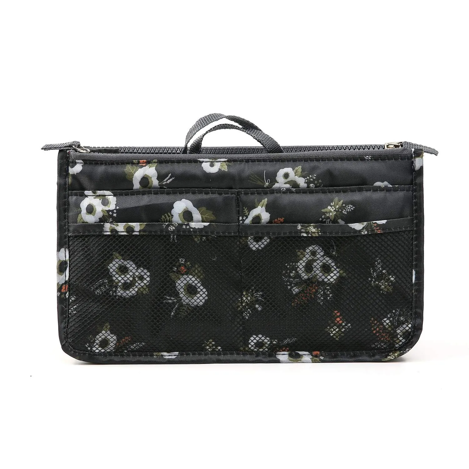 Bag in Bag Handbag Insert Bag Insert Flower Black