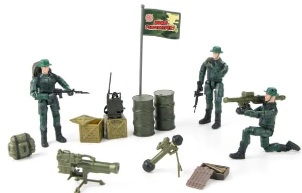 World Peacekeepers 1:18 Militær Navy Seal pakke m/3 actionfigurer