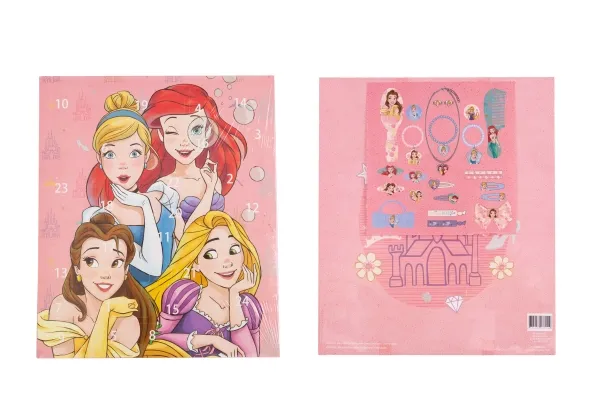 Disney Princess julekalender med hårpynt - 24 låger