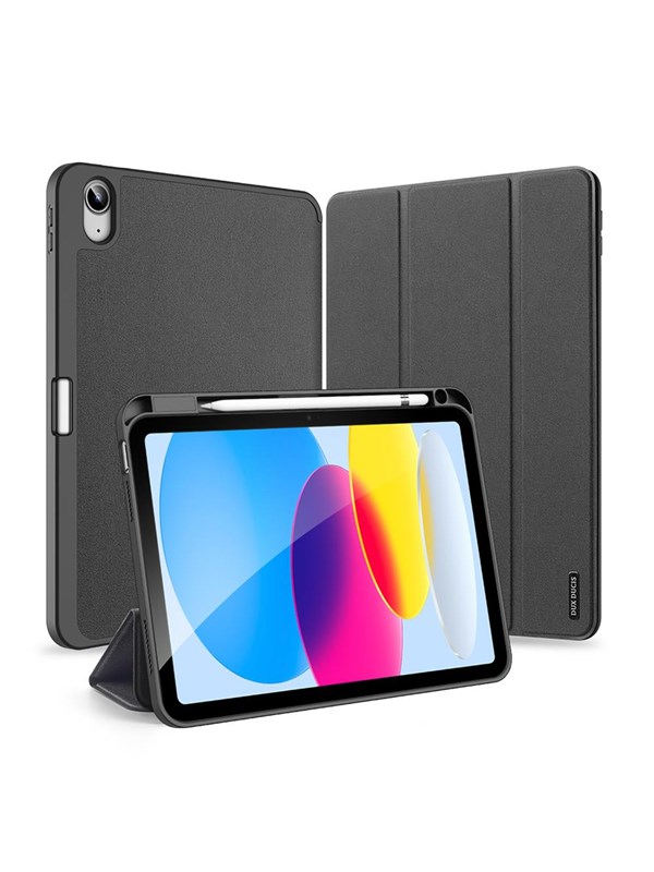 Dux Ducis Domo Case iPad 10.9" 2022 / iPad 11" 2025 Cover Smart Cover Stand Black