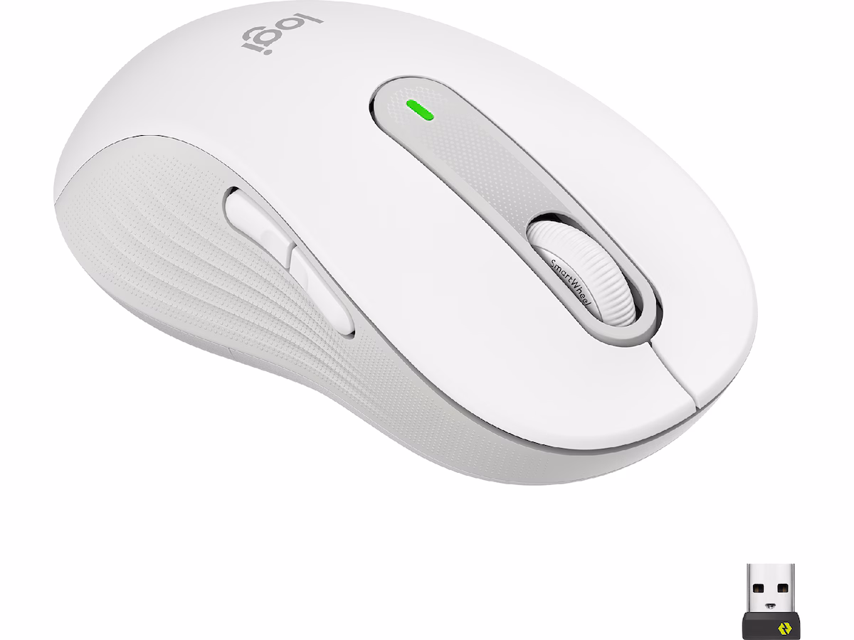 Logitech Signature M650 Large trådløs mus Offwhite