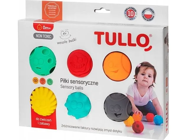 TULLO Sansekuler, smileys 6 stk. Tullo