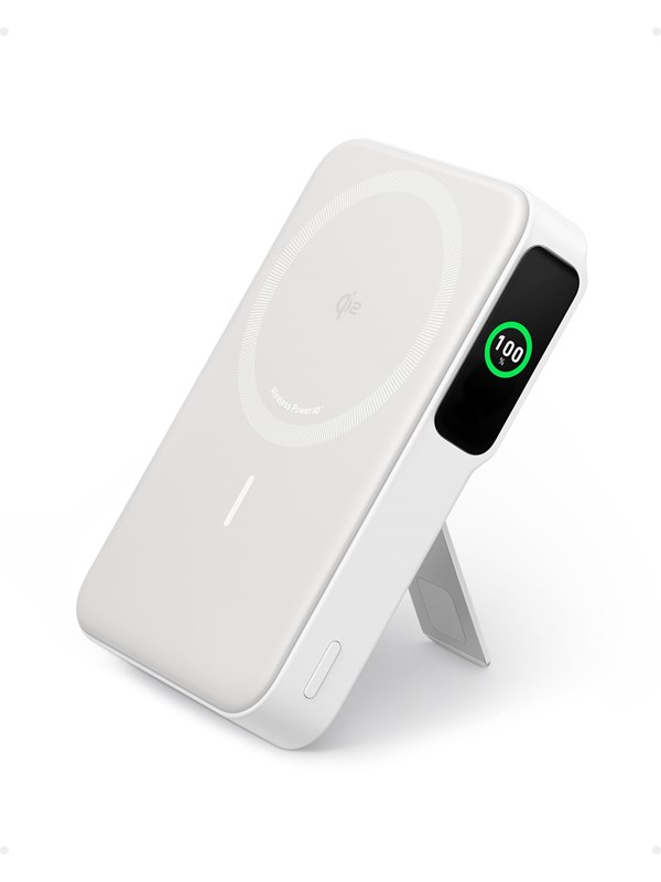Anker MagGo Power Bank (10K) Nødlader - Hvit - 10000 mAh